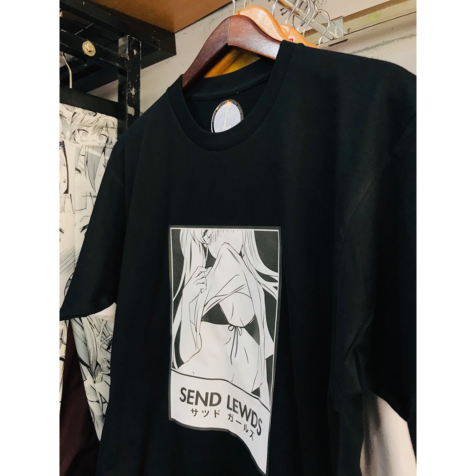 SEND LE*WD TEASE ME Anime Distro Tshirt Kaos Cotton Combed 24s Girl Kawaii Cute Waifu Aesthetic Unisex