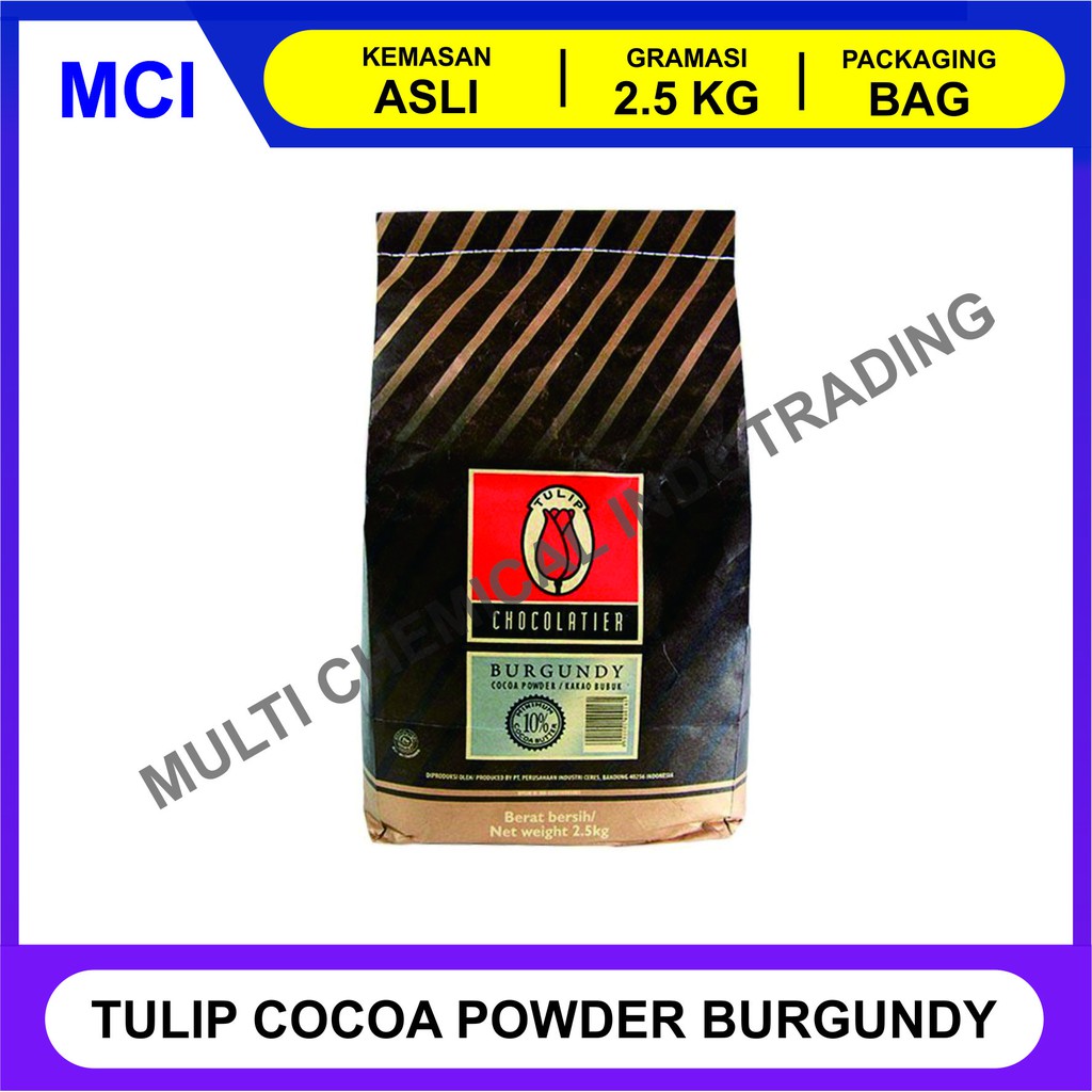 

TULIP BURGUNDY COKLAT BUBUK / COCOA POWDER 2.5 KG