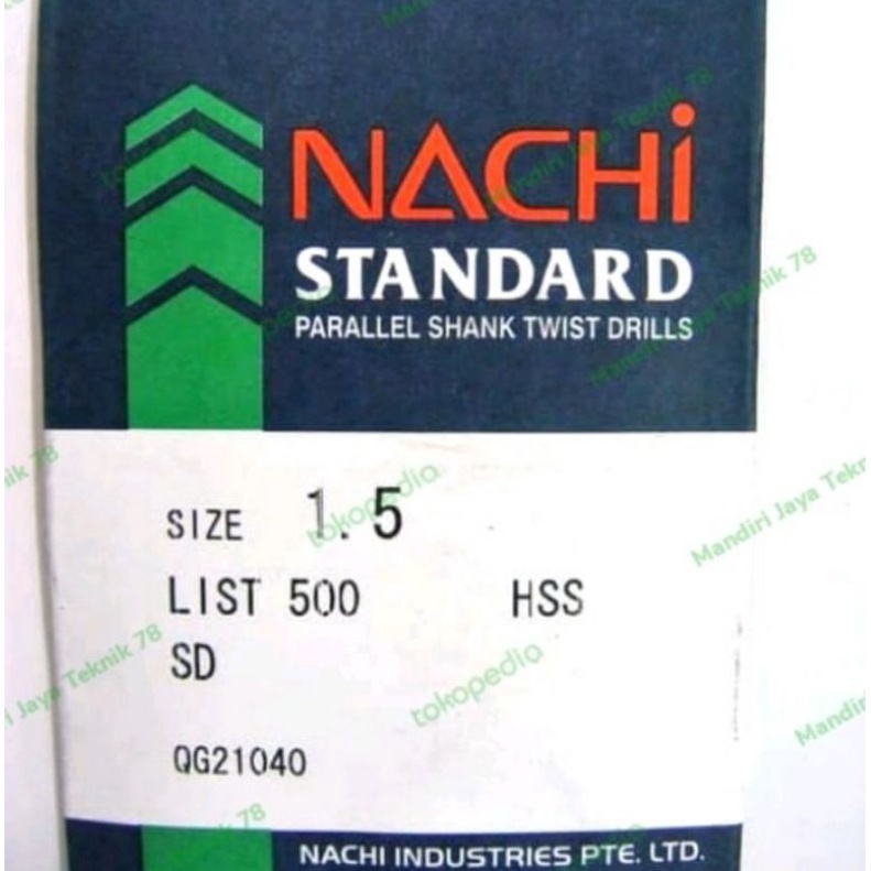 Mata bor besi nachi 1.5mm