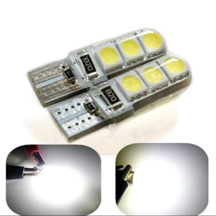 Lampu LED T10 Gel Jelly Sein Senja Mundur Plat Universal Super Terang