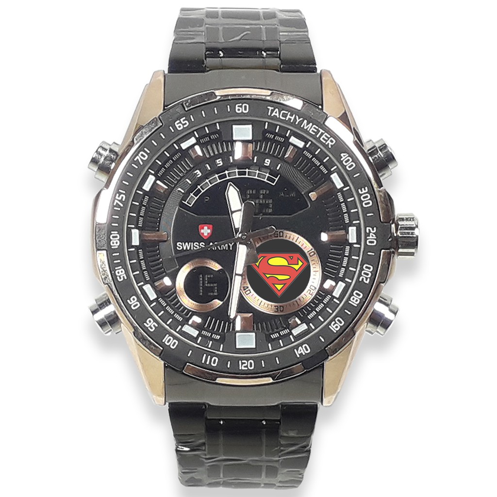 (EXCLUSIVE) Jam Tangan SUPERMAN Rantai Double Time