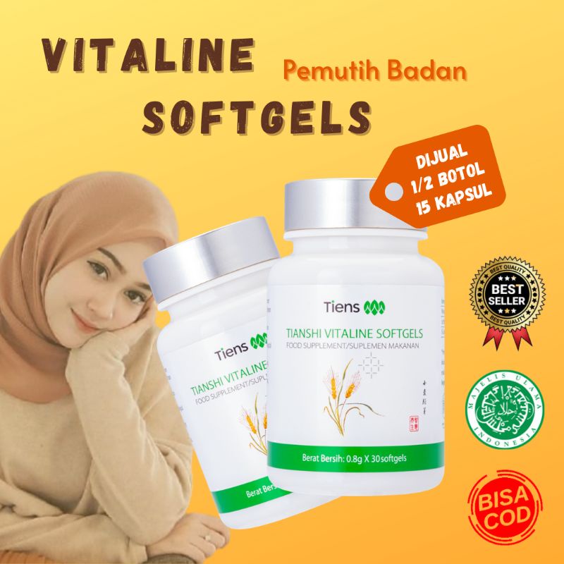 [COD] vitaline softgels/vitaline herbal/vitagels/vitaline pemutih/vitagels pemutih/vitagels