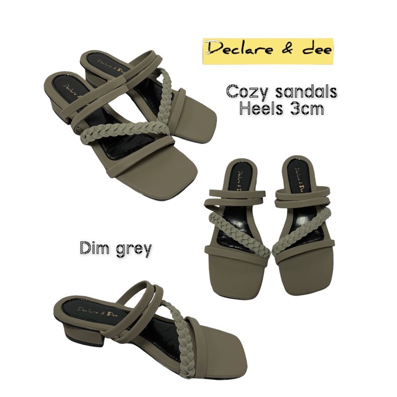 DECLARE &amp; DEE COZY SANDALS HEELS WANITA 3CM