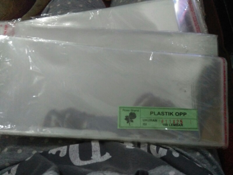 Plastik Opp Tebal 11x25 Single Seal Kuat Lem Buat Baju Celana Undangan