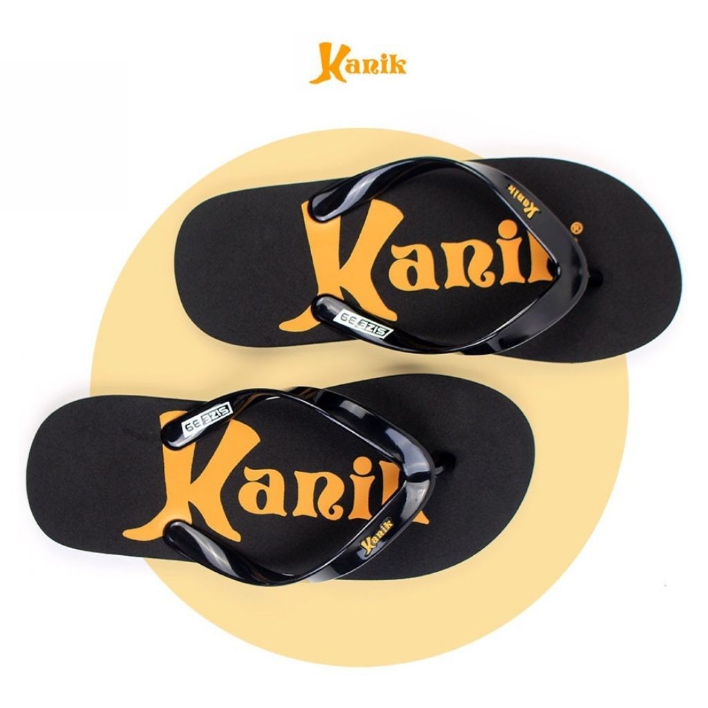 KANIK - Sandal Jepit Pria Kanik Original Warna Hitam