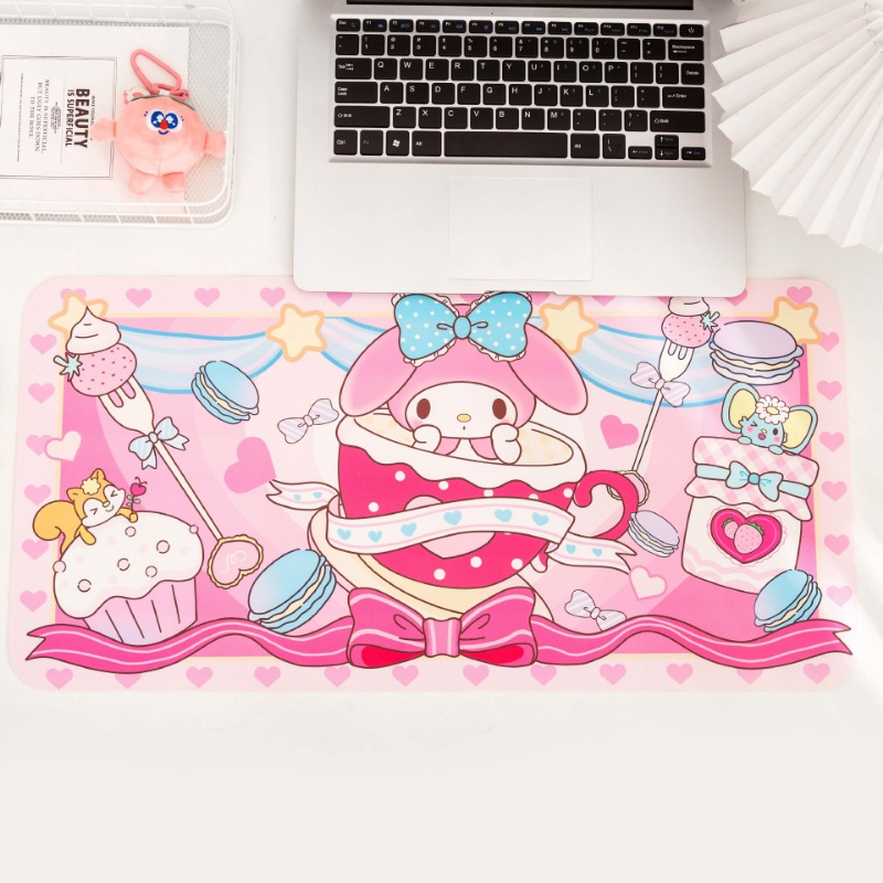 Mouse Pad Gaming Anti slip Motif Kartun Domba Lucu Ukuran 30cm X 60cm Untuk Komputer / Laptop