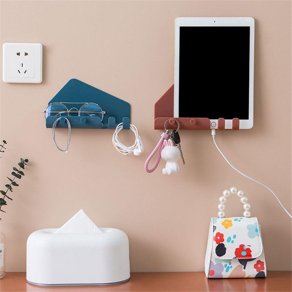 Solighter Phone Charging Home Storage Tempel Dinding Kait Serbaguna Tablet Charging Bracket