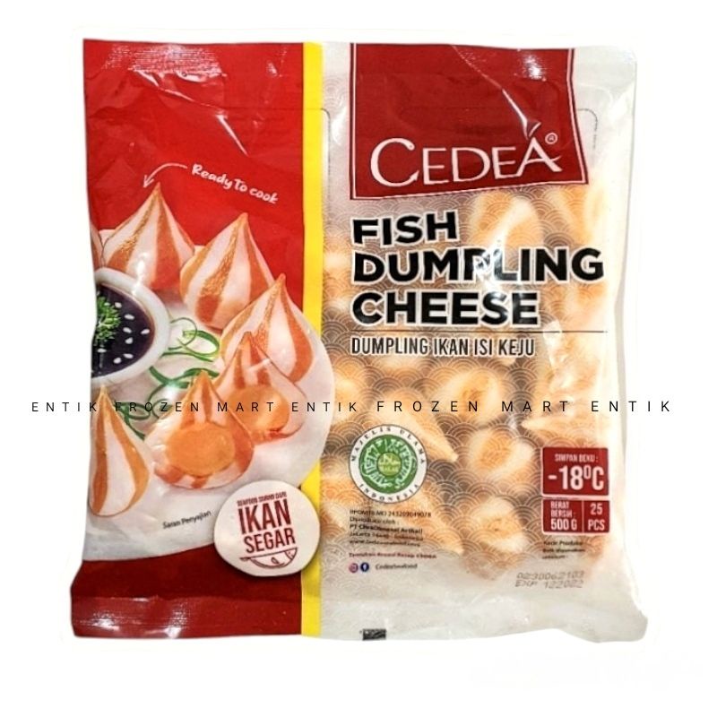 

Cedea Dumpling ikan isi Keju 500gr (Fish Dumpling Cheese)