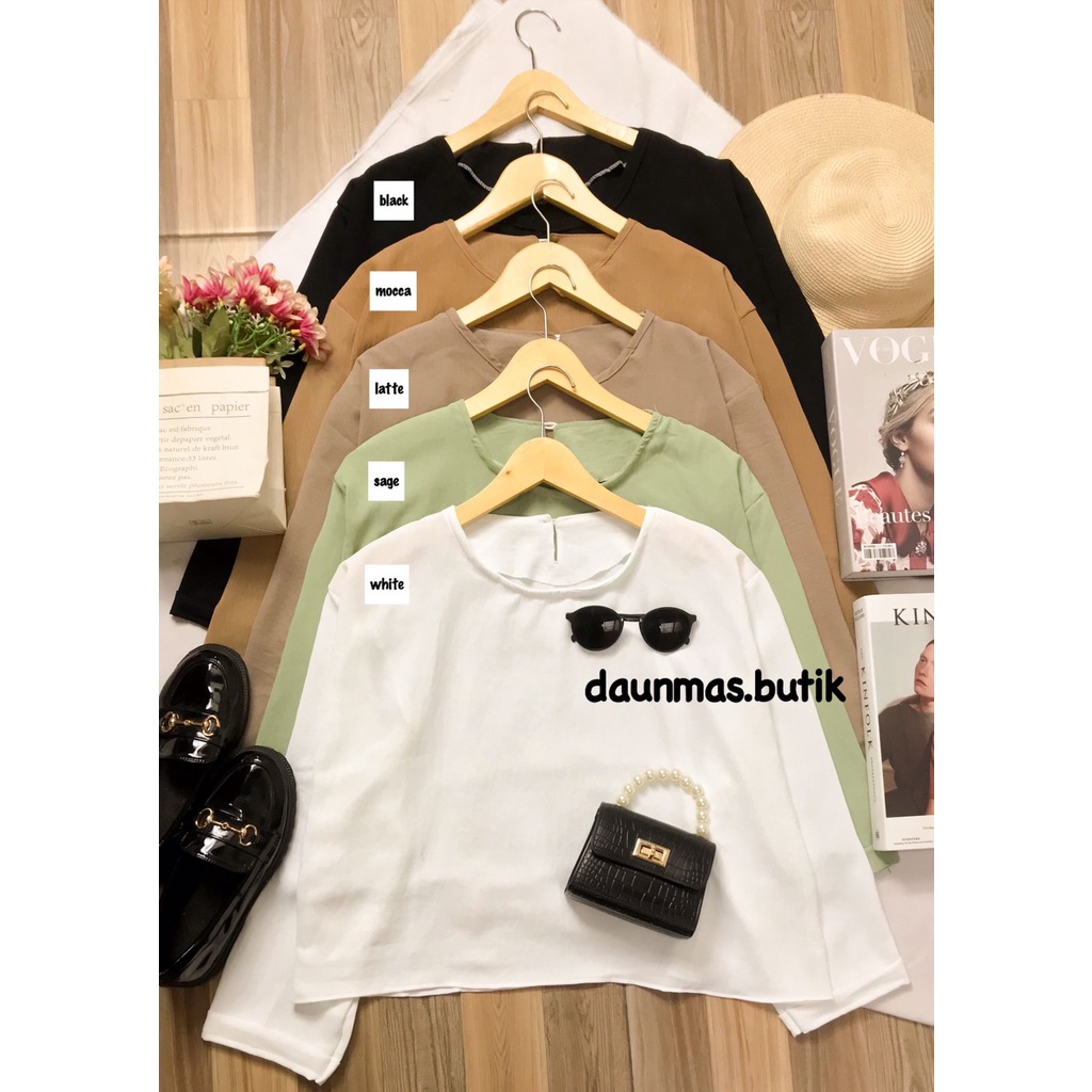 1KG MUAT 5PCS | STELA TOP ATASAN CROP AIRFLOW CRINKLE HITS OOTD SELEBGRAM FASHION GROSIR MURAH WANITA