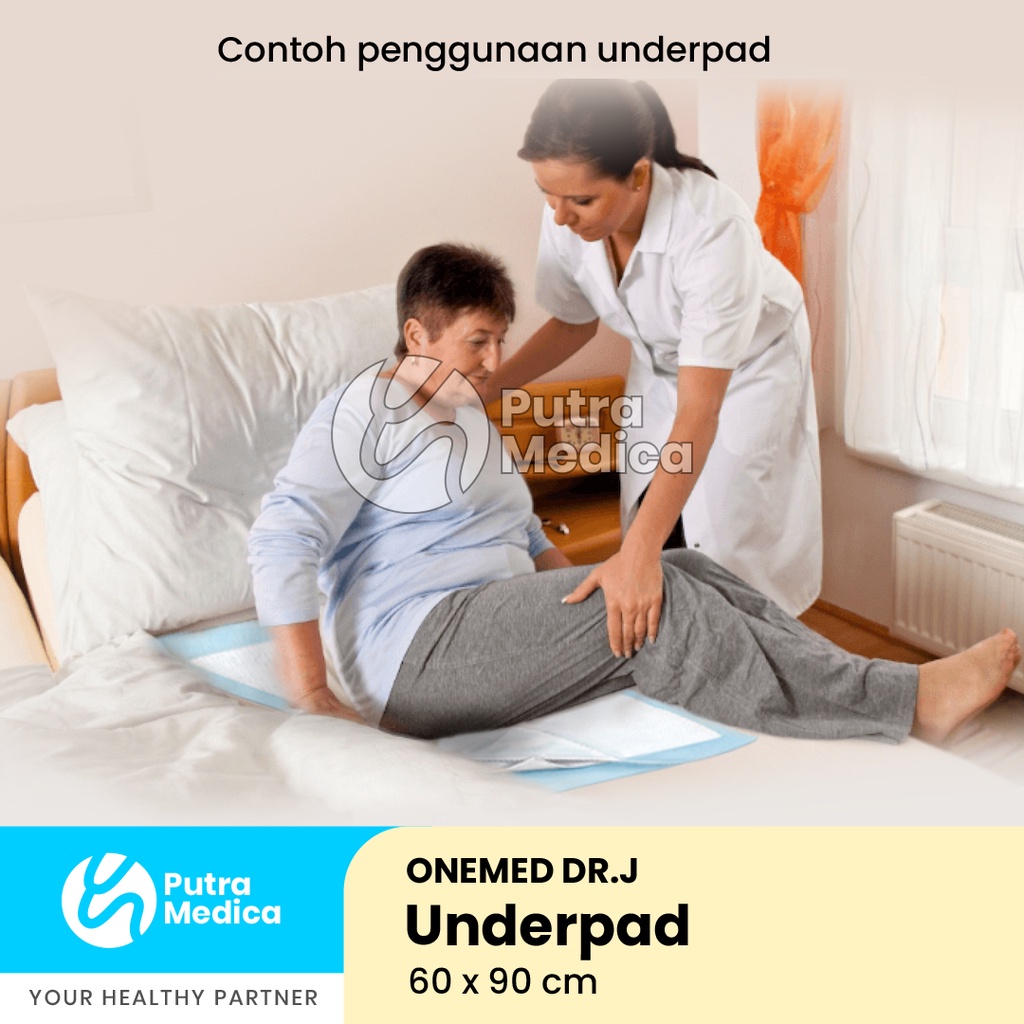 Onemed DR.J Underpad 60x90cm / Under Pad / Popok Alas / Perlak Non Woven Anti Air