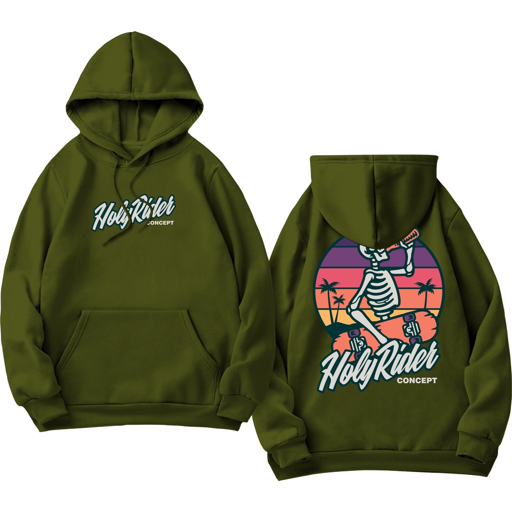 Holyrider Jumper Hoodie Concept II Sweater Hoodie HLRD Sablon DTF Fleece Cotton M-XXL (Pria &amp; Wanita) Free stiker&amp;Gantungan Kunci