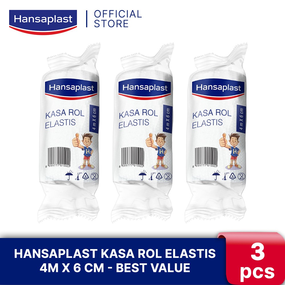 HANSAPLAST Perban Steril Kasa Roll Elastis isi 1 P3K Kain Kasa - Best Value