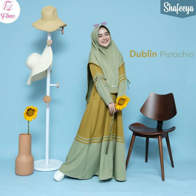 Shafeeya Dress/Set Fauz Hijab ORI