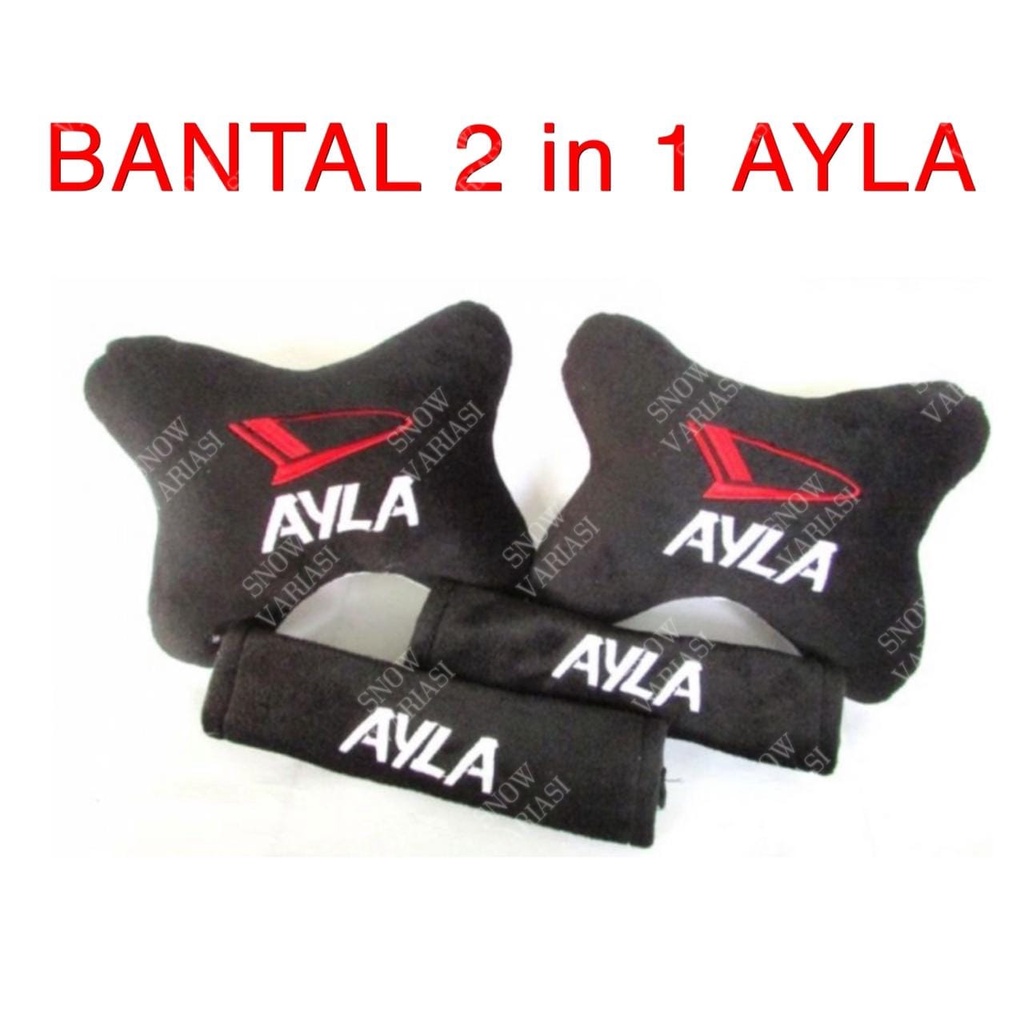 Bantal 2 in 1 Senderan Leher Mobil Agya Ayla Car Set