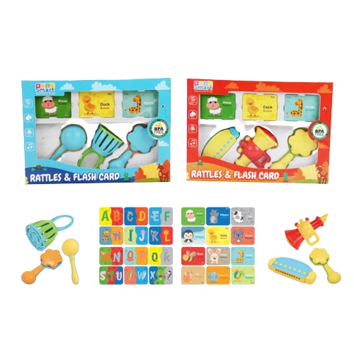 Bebe Smart Rattles &amp; Flash Card | Mainan Edukasi