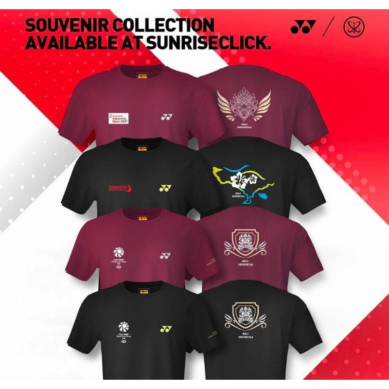 Kaos Casual BWF WORLD TOUR FINALS BALI 2021 Kaos Badminton yonex Jersey badminton Merchandise Kaos B