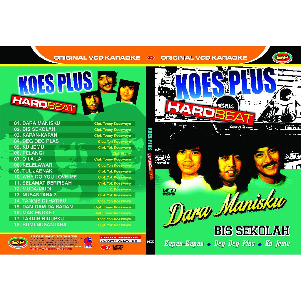 Vcd Original Pop Kenangan - Koes Plus Hard Beat