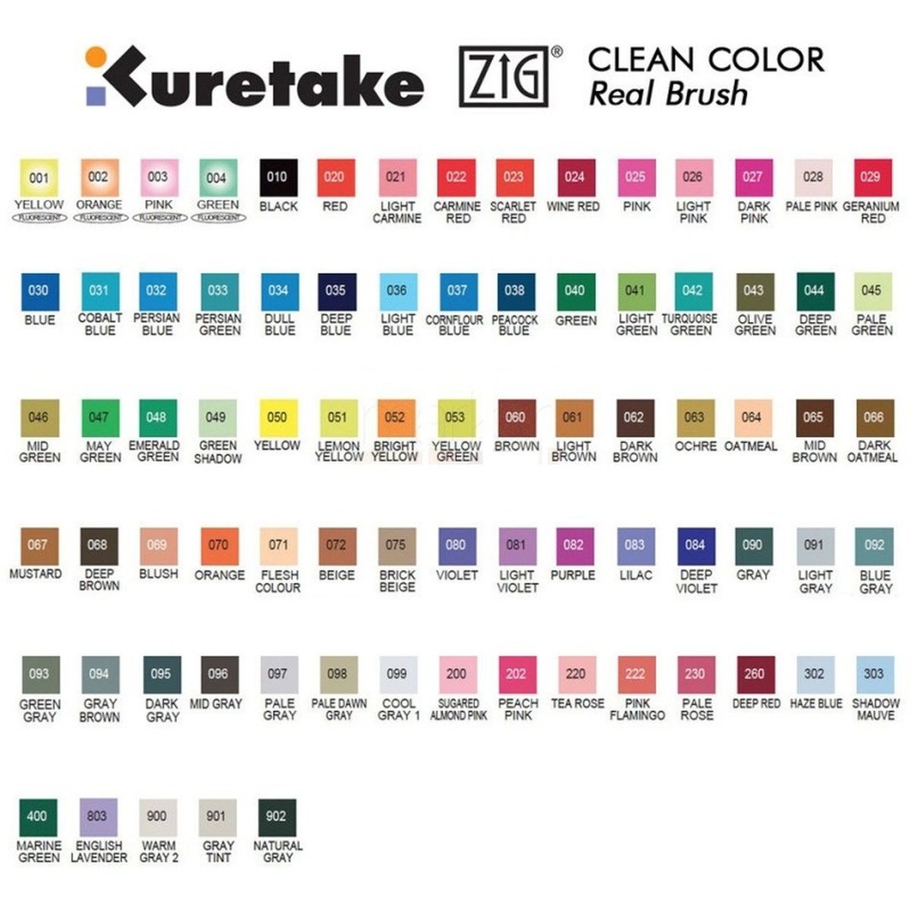 ZIG KURETAKE CLEAN COLOR REAL BRUSH