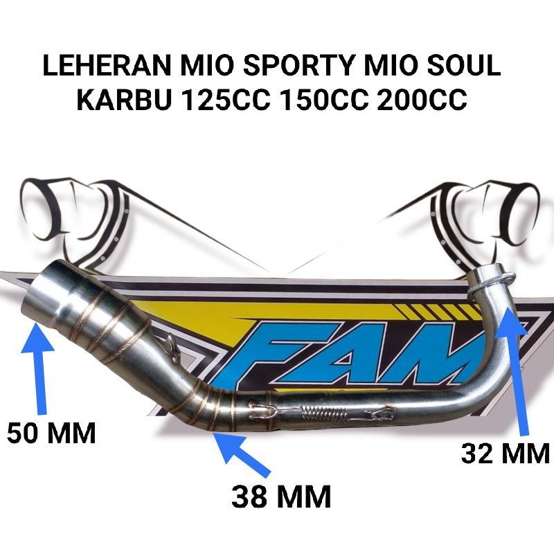 LEHERAN HEADER MIO BORE UP 200CC