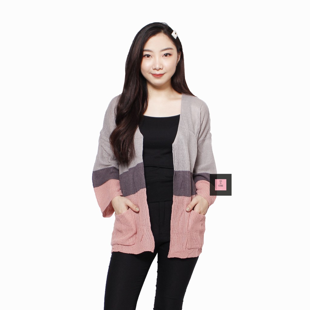 Cardigan / TRITONE / Cameroon Oversize Cardy / Atasan Cardy Rajut / Outwear / Kardigan Wanita-6