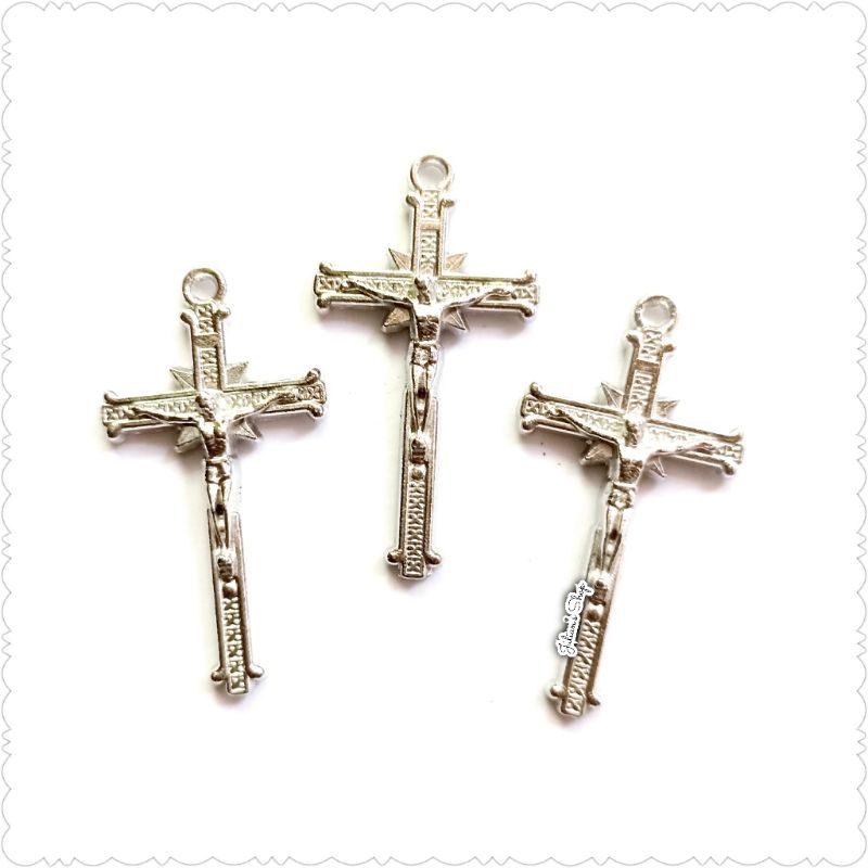 Liontin 5124 Salib Bahan Rosario Gelang Kalung