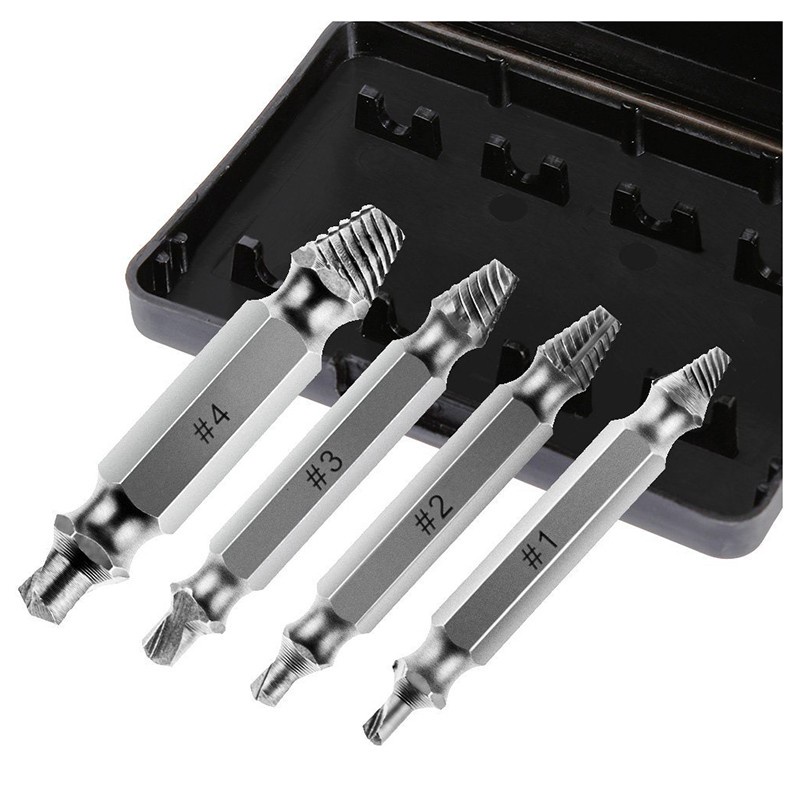 Alat pembuka baut rusak / Screw Extractor Broken Striped Screw Remover