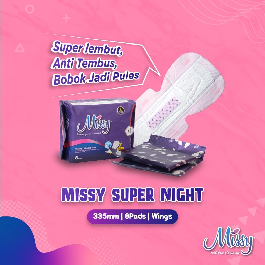 Jual Pembalut Missy Super Night Pembalut Herbal Wanita Shopee Indonesia