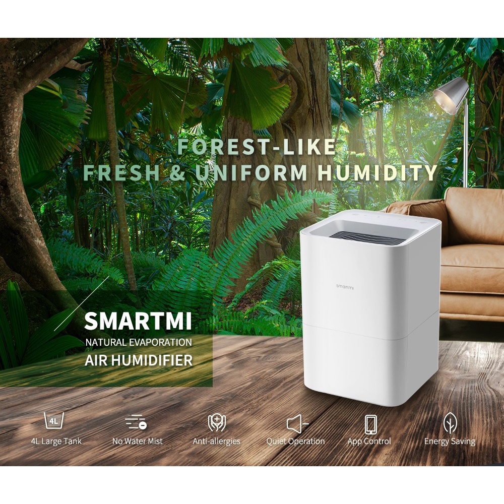 Smart Evaporative Air Humidifier 4L CJXJSQ02ZM - Pelembab Udara Pintar Kapasitas 4L