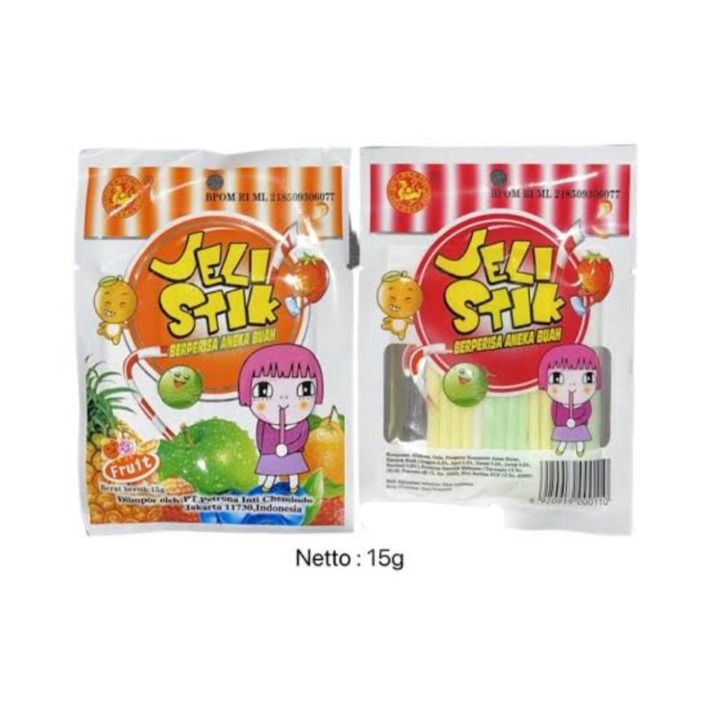 

JELI STIK PERMEN JADUL RASA BUAH 1 PCS by flowsnack