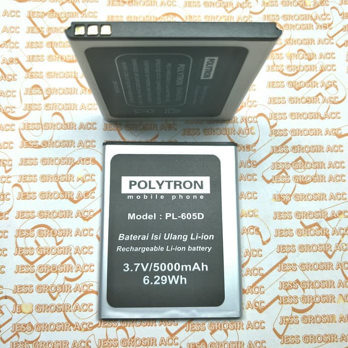 Baterai Battery Polytron PL-605D PL-6Q5D PL-6Q5A R2452 Rocket S1 / S2