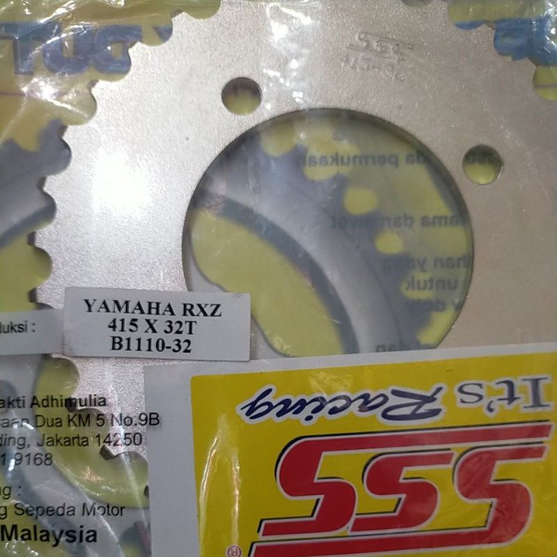 SSS RK TK 415 RX GEAR GER BELAKANG RXZ  JUPITER VEGA RX KING JUPITER Z VEGA R mx135 Ger tipis-Sss.415.32