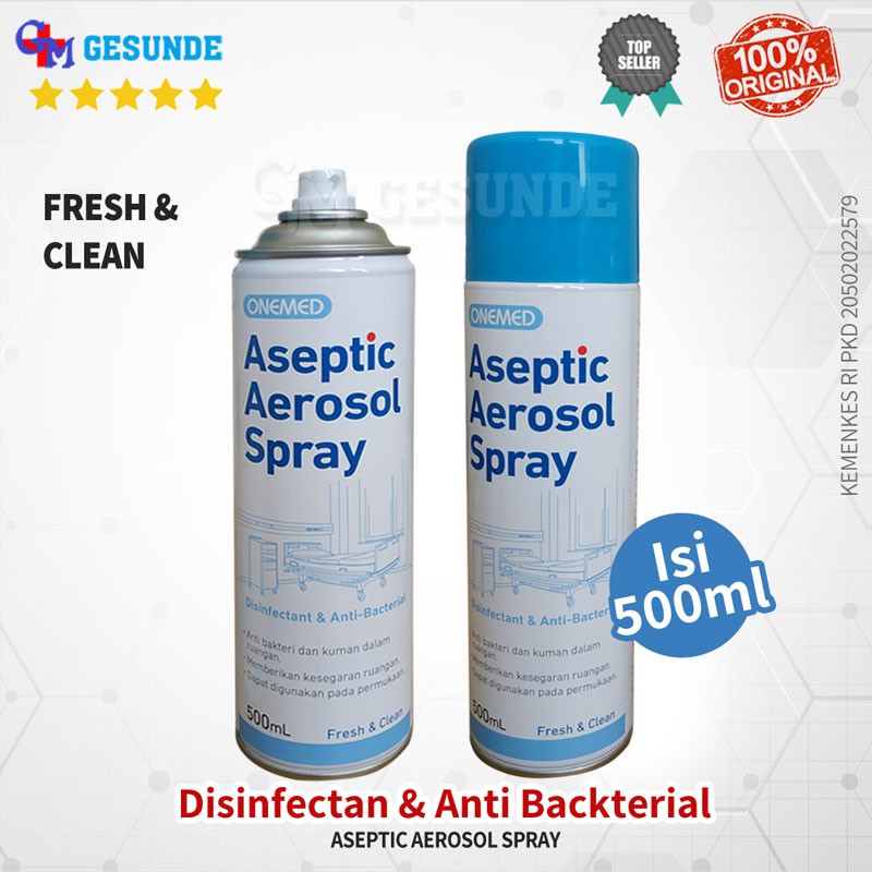 Aseptic Aerosol Spray Onemed - Desinfektan Spray Ruangan Basmi Bakteri