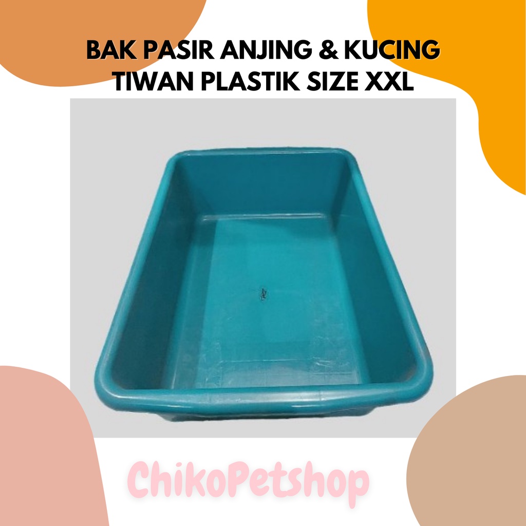 BAK PASIR Tempat Pup [untuk kucing &amp; anjing] Taiwan Plastic Size XXL