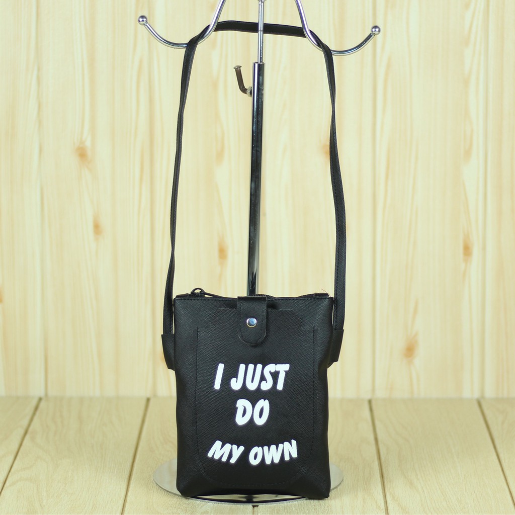 Tas Selempang Wanita I JUST DO MY OWN Sling Bag Mini Fashionable Bagus Tas Dompet HP Multifungsi