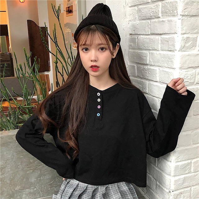 Atasan Wanita Kinta Crop Top Baju Cewek Korea Style Baju Murah