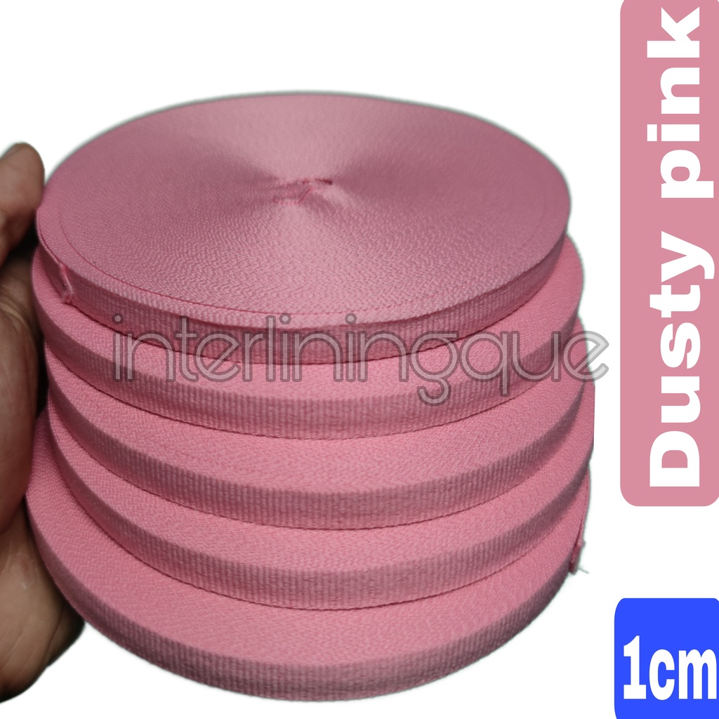 Lebar 1 cm @28,5Yard  Pita Grossgrain Polyester Untuk Kado Souvenir Hampers Craft dll