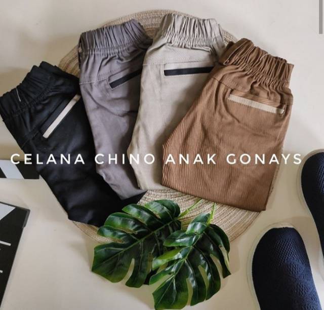 Chino anak 1-14 tahun terbaru terlaris dan termurah hitam abu mocca cream