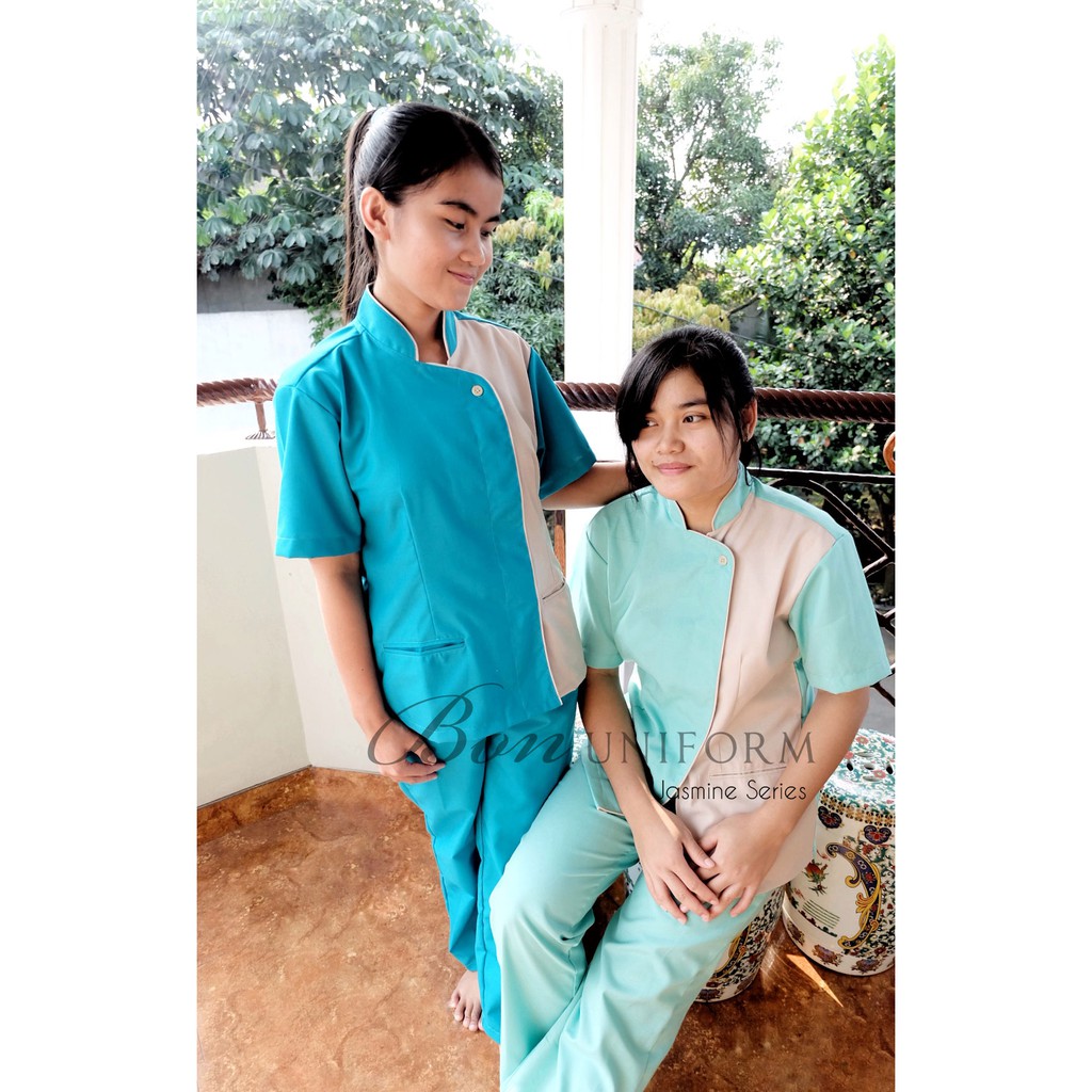 Baju Suster / Seragam Suster Bon Uniform - Premium Nanny’s Uniform - Jasmine Series