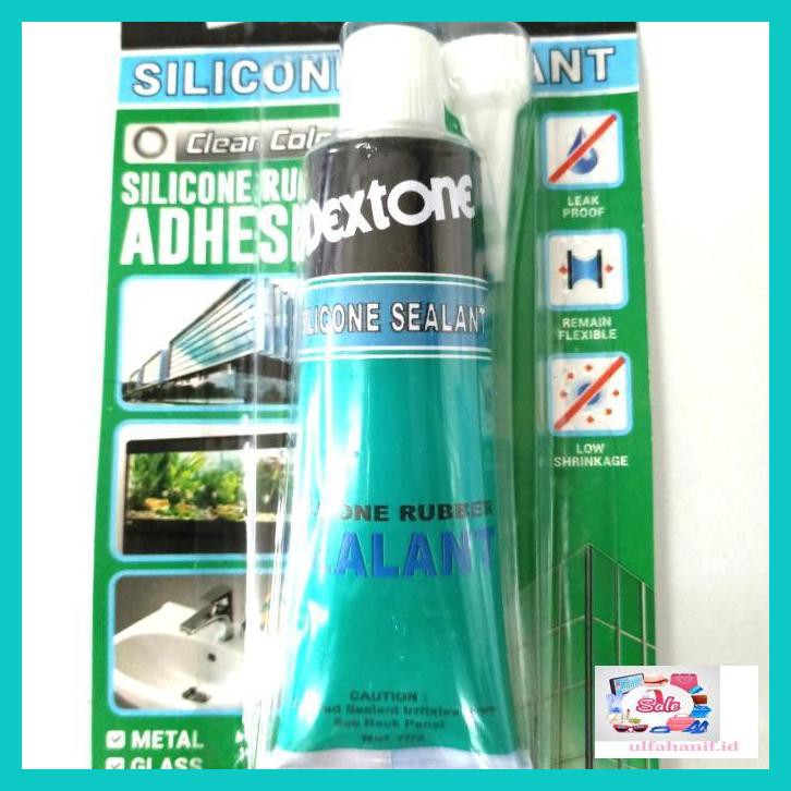 

Rew5Ey- Dextone Silicone Sealant 70Gr/Lem Kaca Dextone 75Gr Warna Bening/Clear - Clear Bening