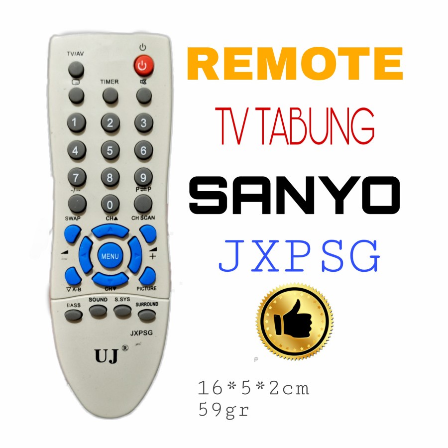 REMOTE TV TABUNG SANYO LANCIP (JXPSG)