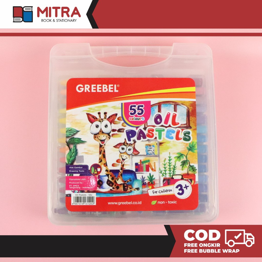 

Crayon Greebel 55 Warna / Greebel Oil Pastels 55 Colours