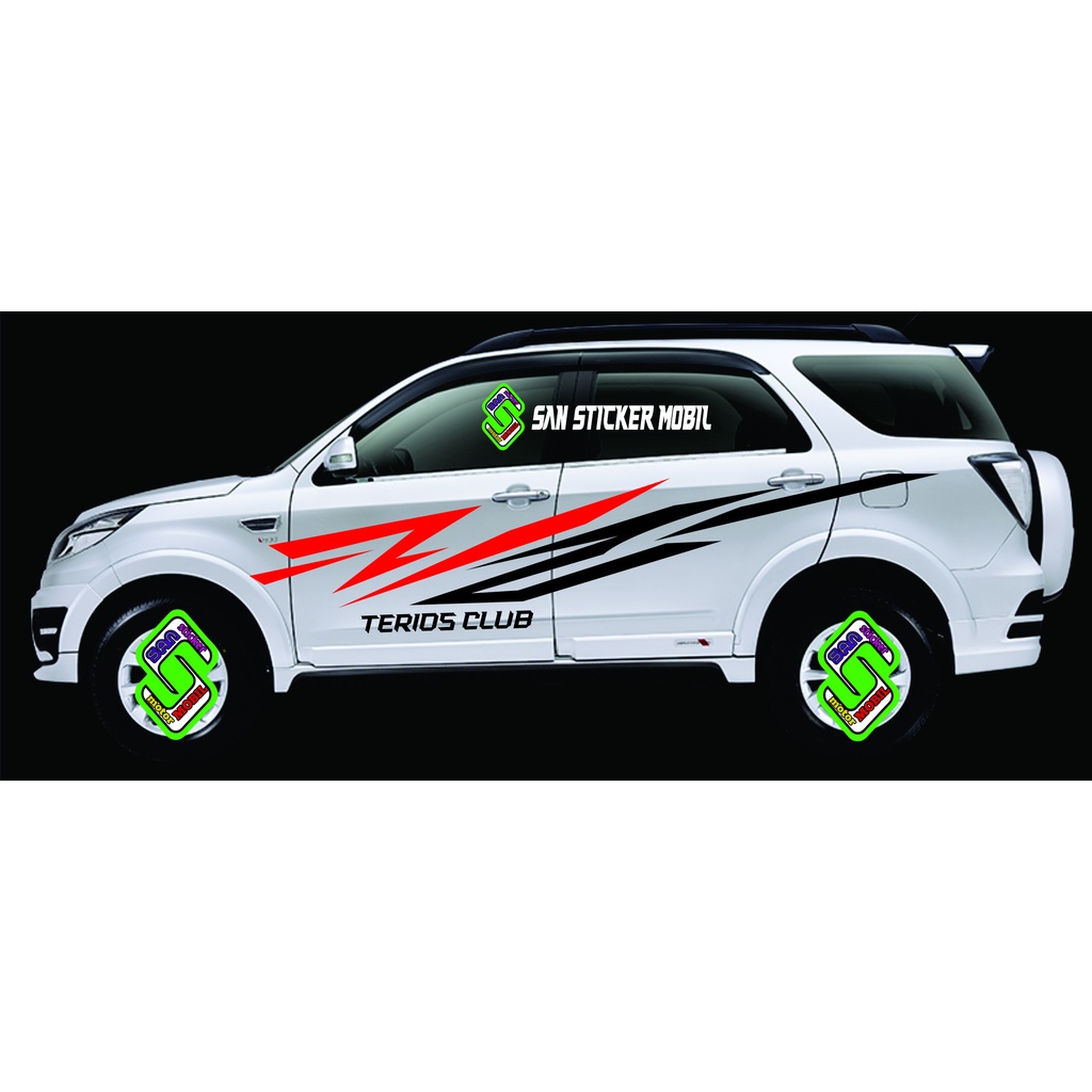 STICKER CUTING MOBIL TERIOS STIKER MOBIL sticke stiker mobil toyota rush stiker daihatsu terios stik
