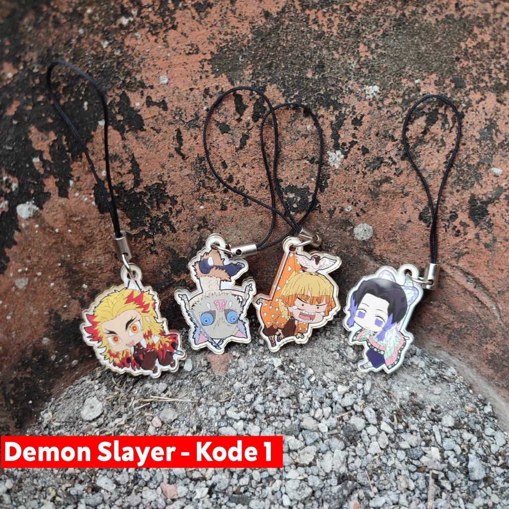 Strap Gantungan HP Anime - Variasi Kimetsu no Yaiba (Demon Slayer) Kode 2