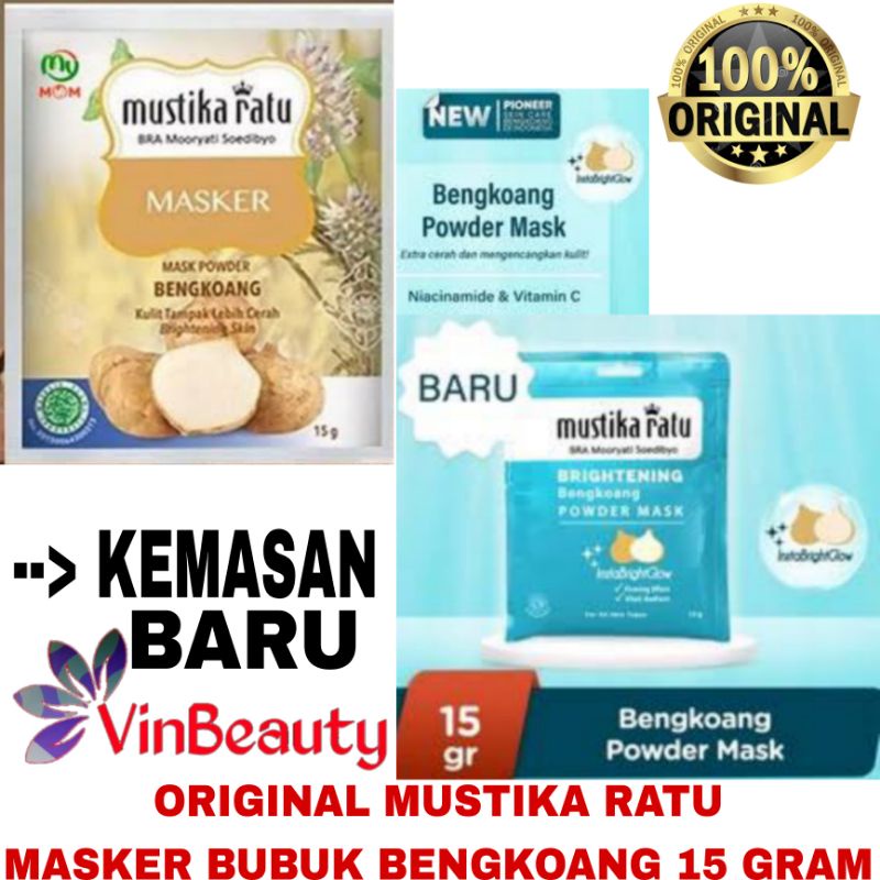 MUSTIKA RATU MASKER BENGKOANG 15 GRAM / MUSTIKA RATU POWDER MASK