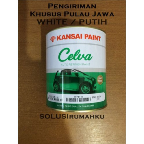 

MENI CELVA PUTIH KANSAI PAINT 1 KG / CAT DASAR PRIMER WHITE