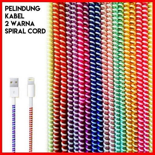 PELINDUNG KABEL 2 WARNA/Pelindung Kabel Charger Universal / Kabel Pelindung / Pelilit Kabel