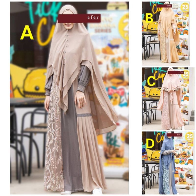 BAZILAH SET Syari Premium by Efer official original