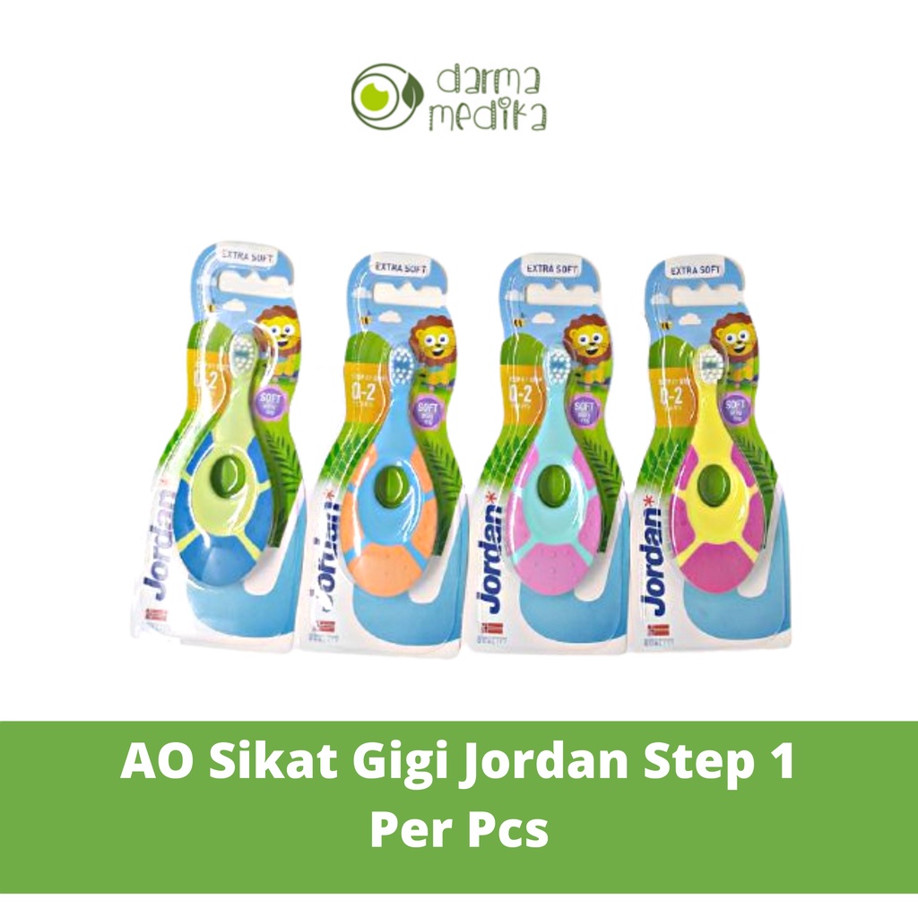 AO Sikat Gigi Jordan Step 1, Step 2, Step 3