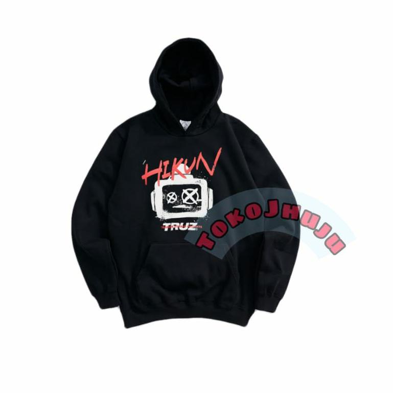 Q35D Jaket Hoodie Jumper Treasure Asahi HIKUN PRINT DTF sablon depan QEL