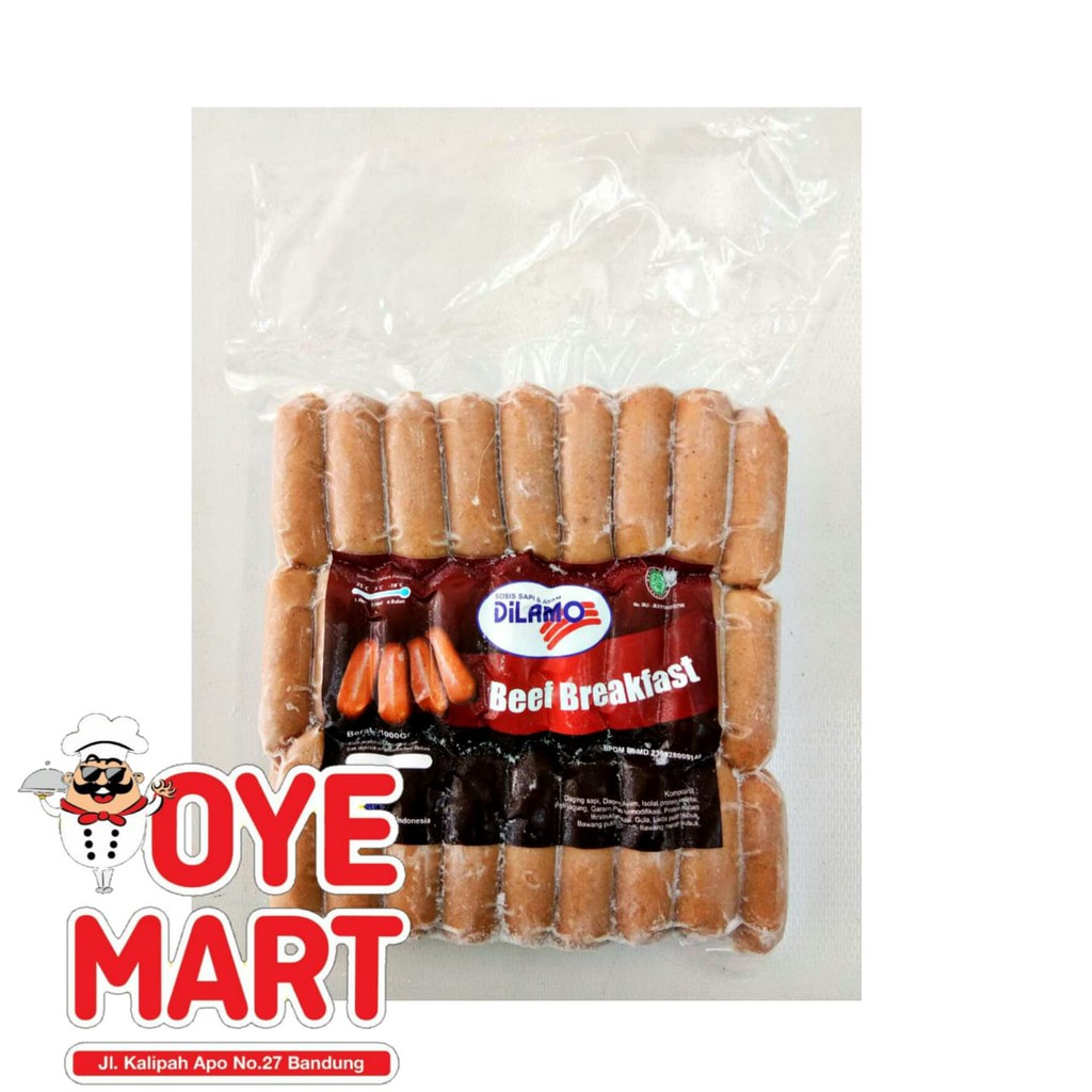 DILAMO BEEF BREAKFAST 1KG SOSIS SAPI